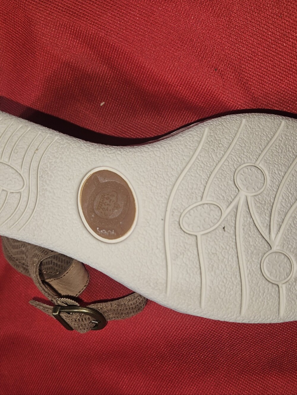 Born Tan Suede Wedge Sandals - Picture 6 of 6